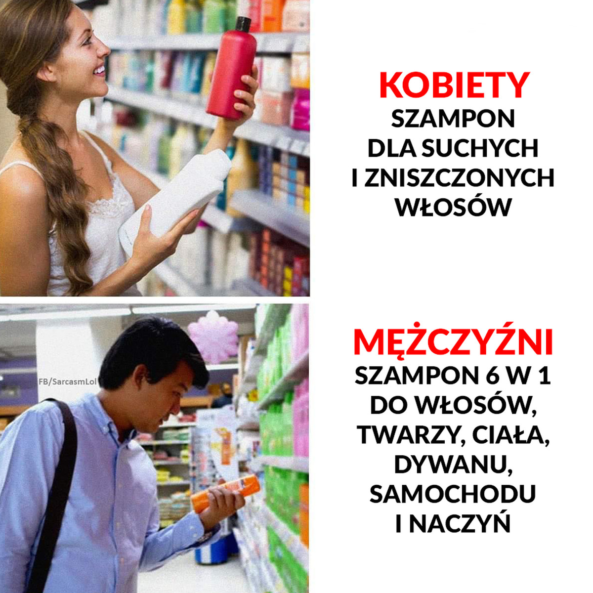 szampon dla kobiet mem