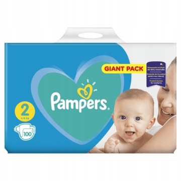 pampers new baby 2 mini 3-6kg giant pack 100szt