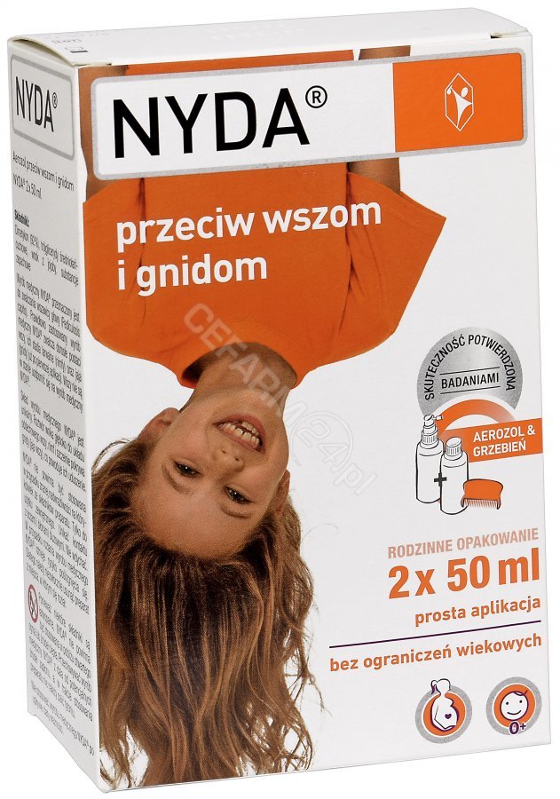 szampon przeciw wszom dla dzieci nyda 2 x 50