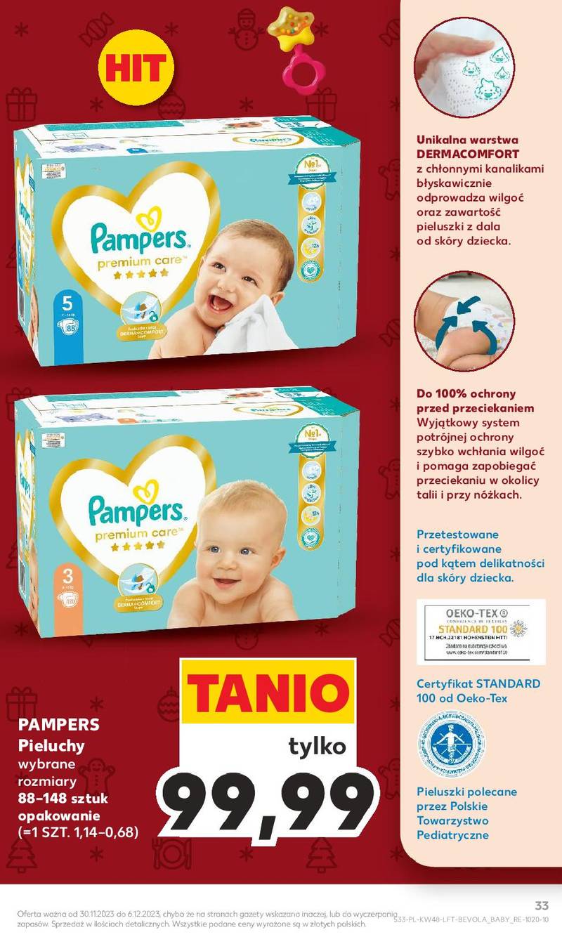 pieluchy pampers sensitive kaufland