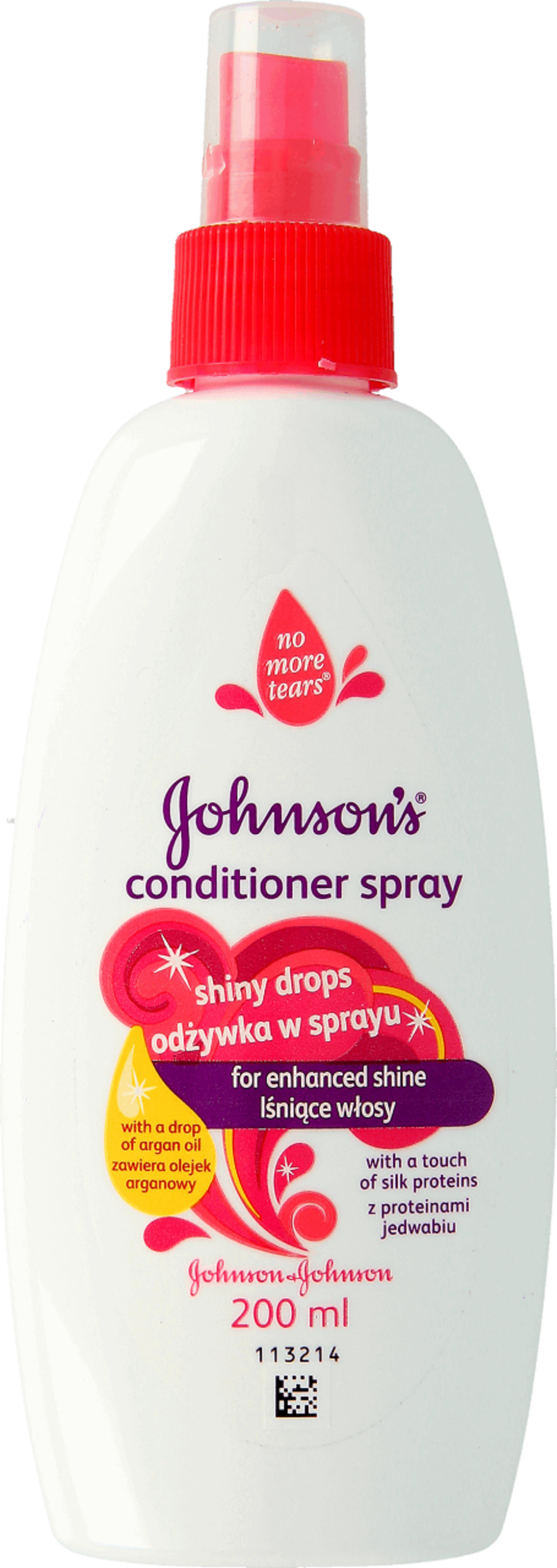 johnsons baby shiny drops odżywka do włosów w sprayu