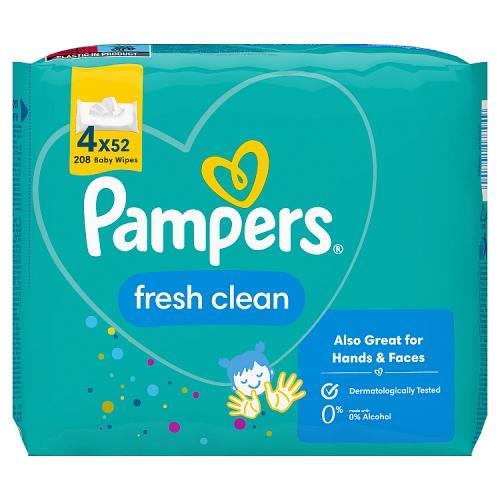 chusteczki pampers fresh clean z zamknięciem