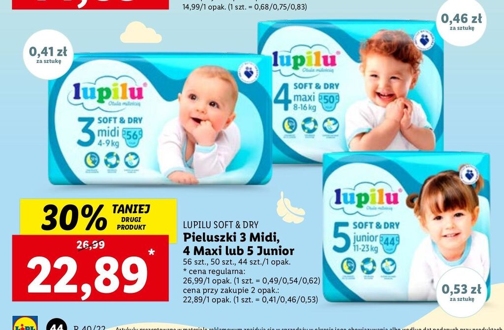 lidl soft&dry pieluchy