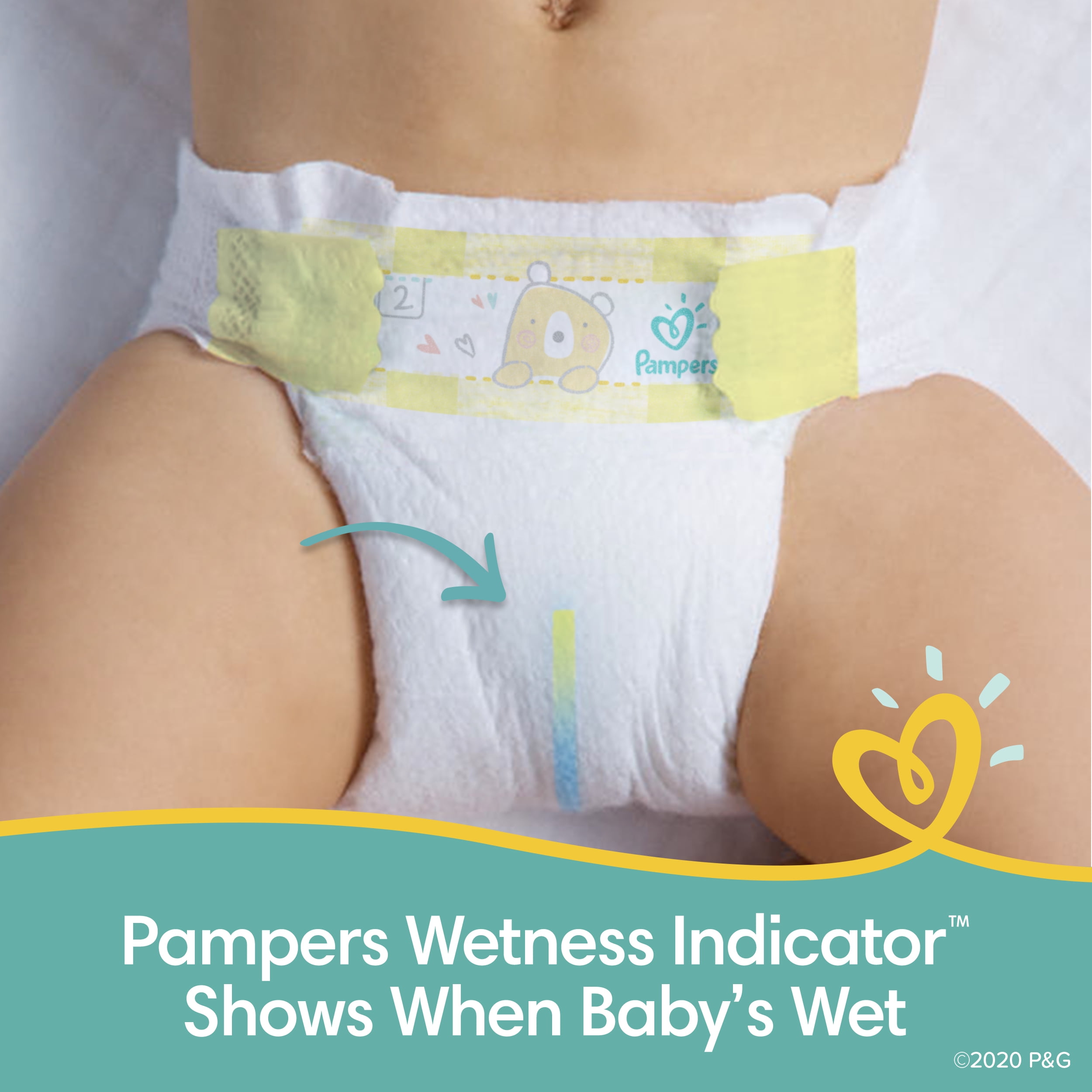 pampers pee