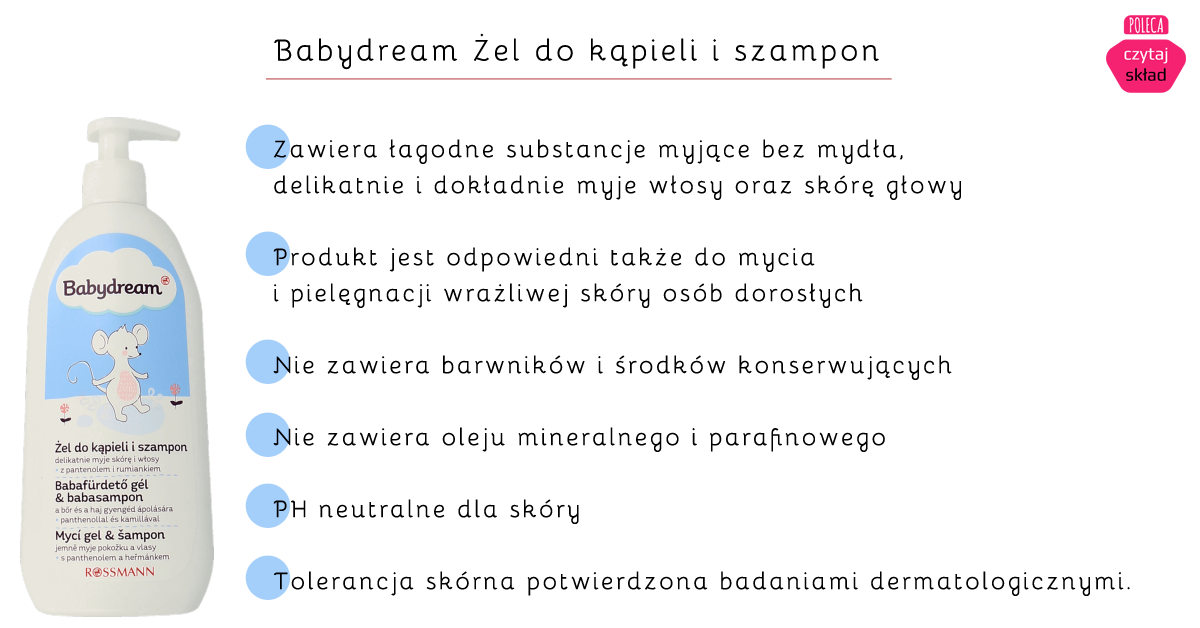 babydream szampon skład