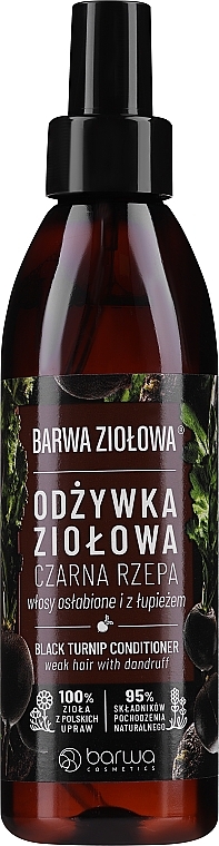 barwa odżywka do włosów osłabionych czarna rzepa