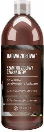 barwa szampon do włosów z czarną rzepą