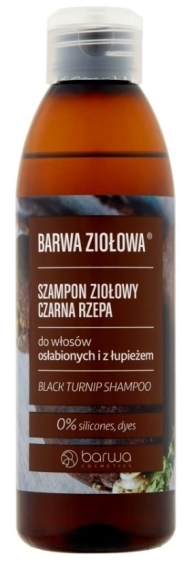 barwa ziolowa szampon do włosów ziołowy czarna rzepa