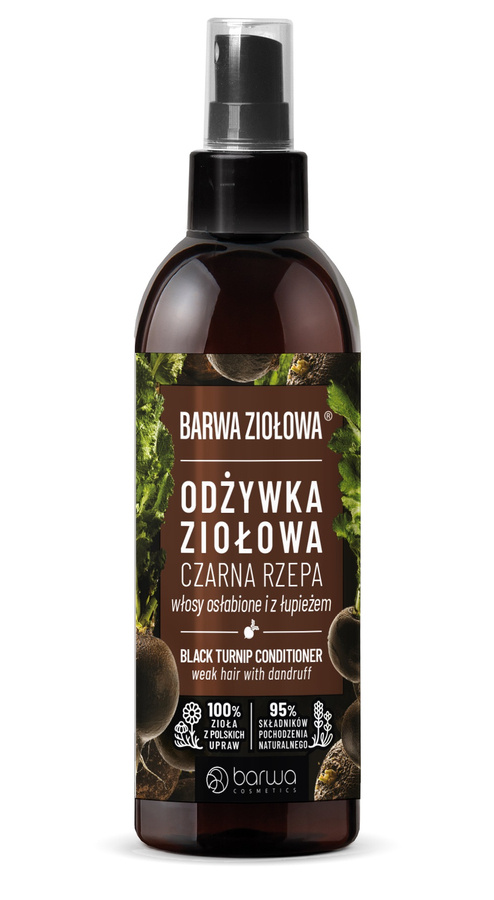 barwa ziołowa odżywka do włosów czarna rzepa spray