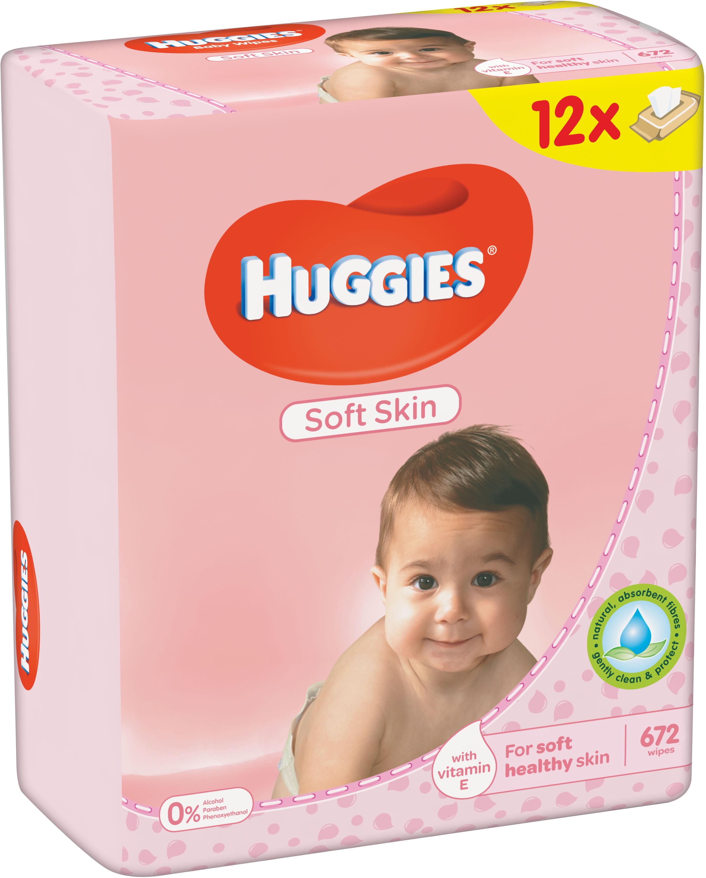 chusteczki huggies soft skin