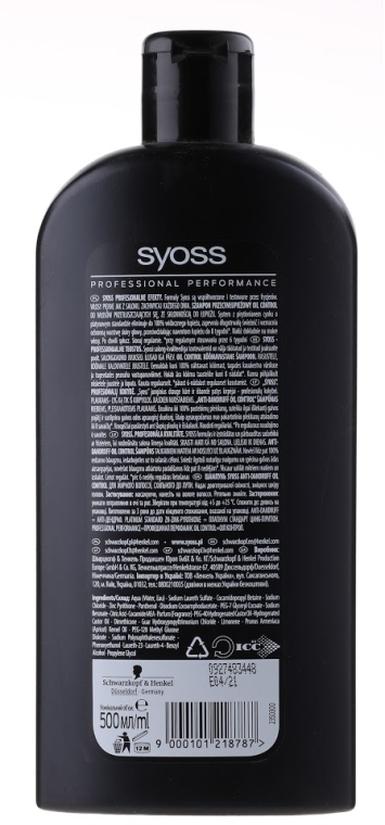 schwarzkopf syoss antidandruff szampon do włosów anti grease opinie