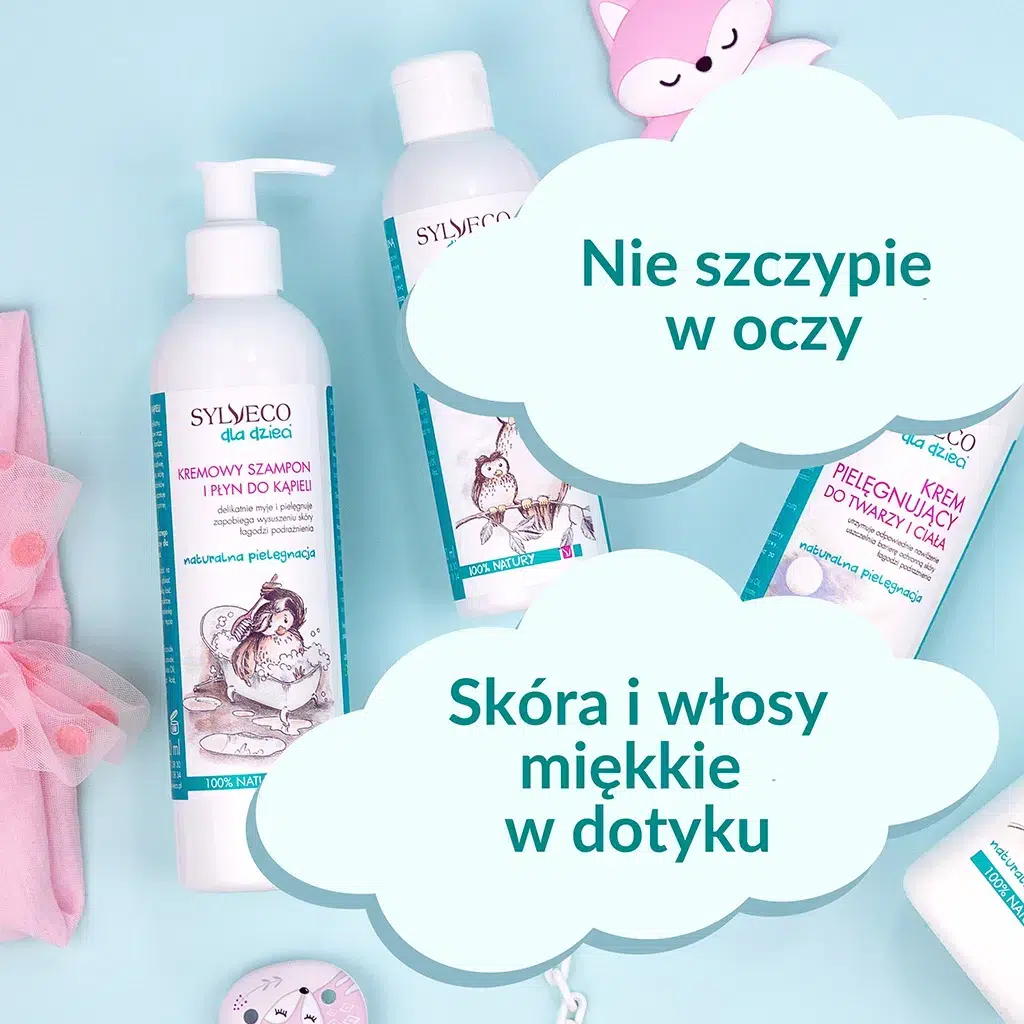 sylveco dla dzieci kremowy szampon i płyn do kąpieli skład