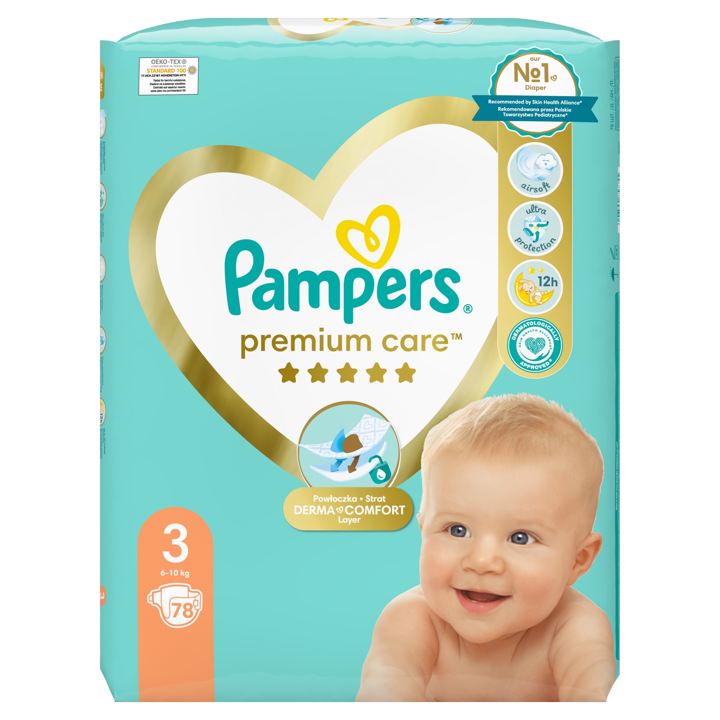 pampers 78szt