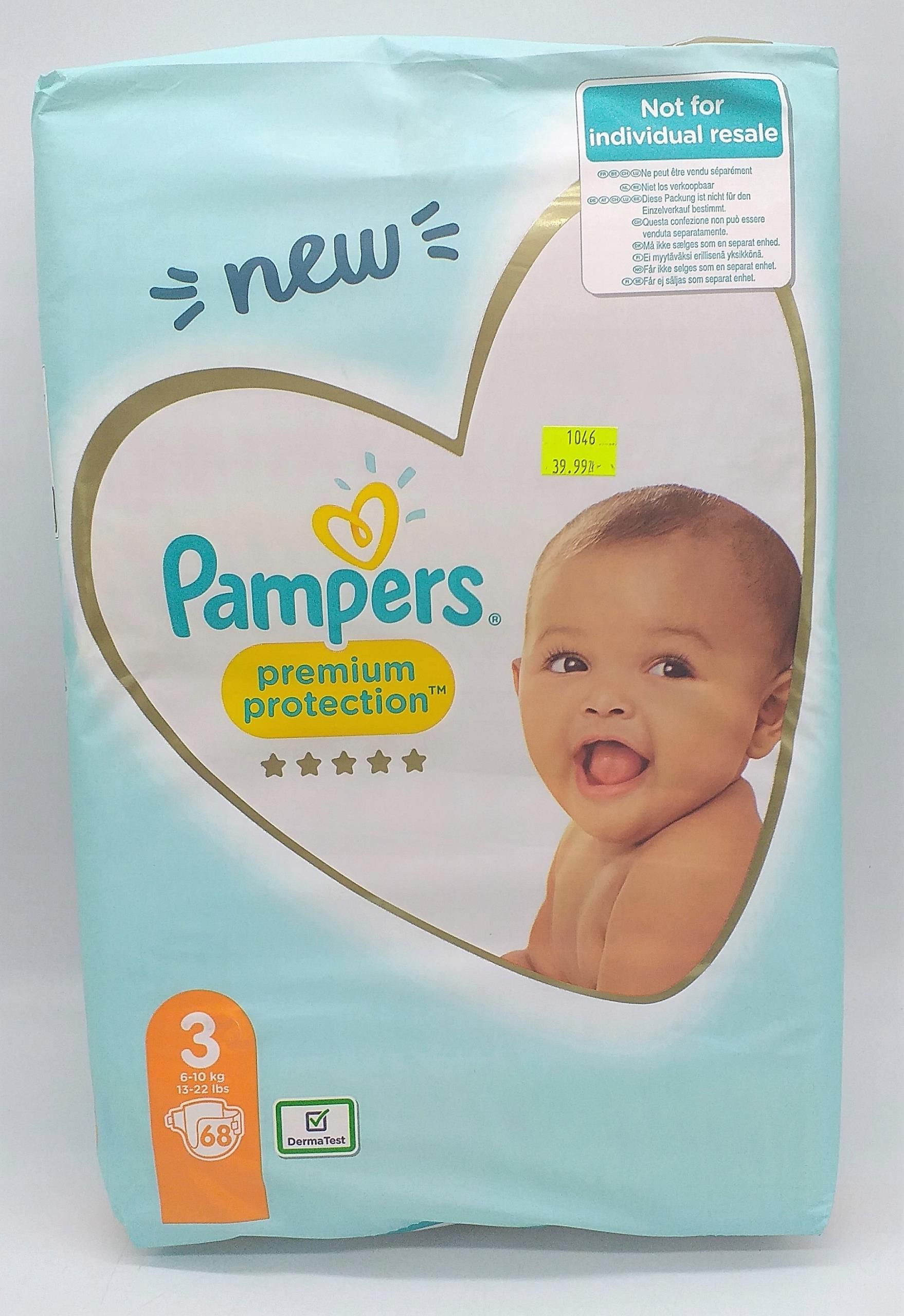 pampers 3 68 szt