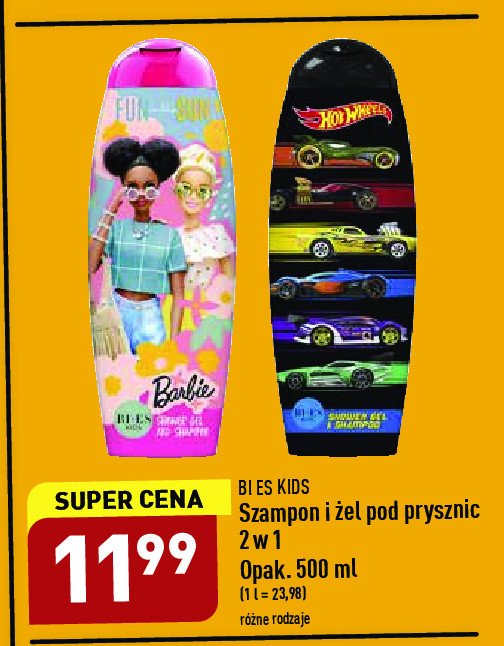 bi-es szampon i żel pod prysznic 2w1 barbie fashio