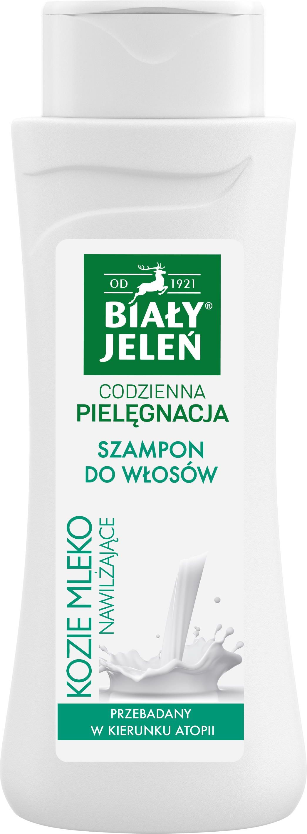 biały jeleń nawilżające kozie mleko hipoalergiczny szampon odżywka zestaw