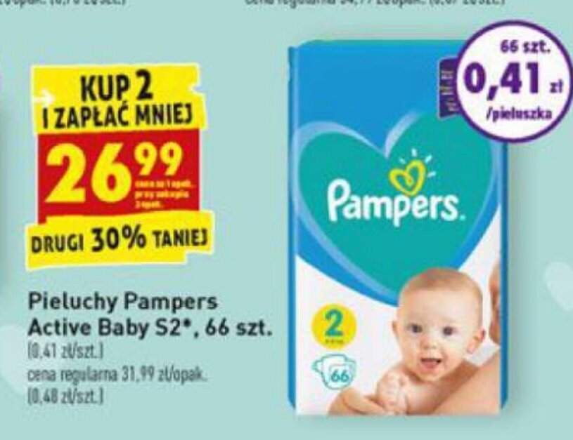 biedronka pampers 2