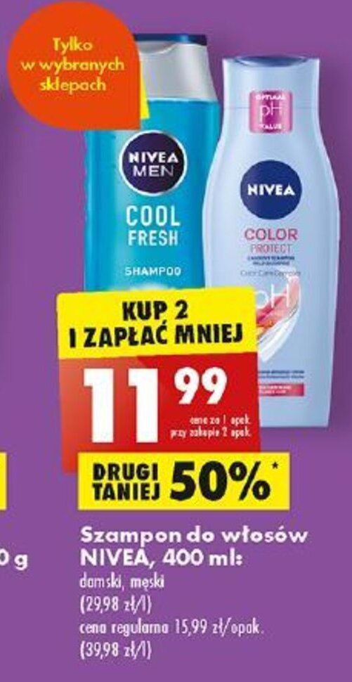 biedronka szampon nivea