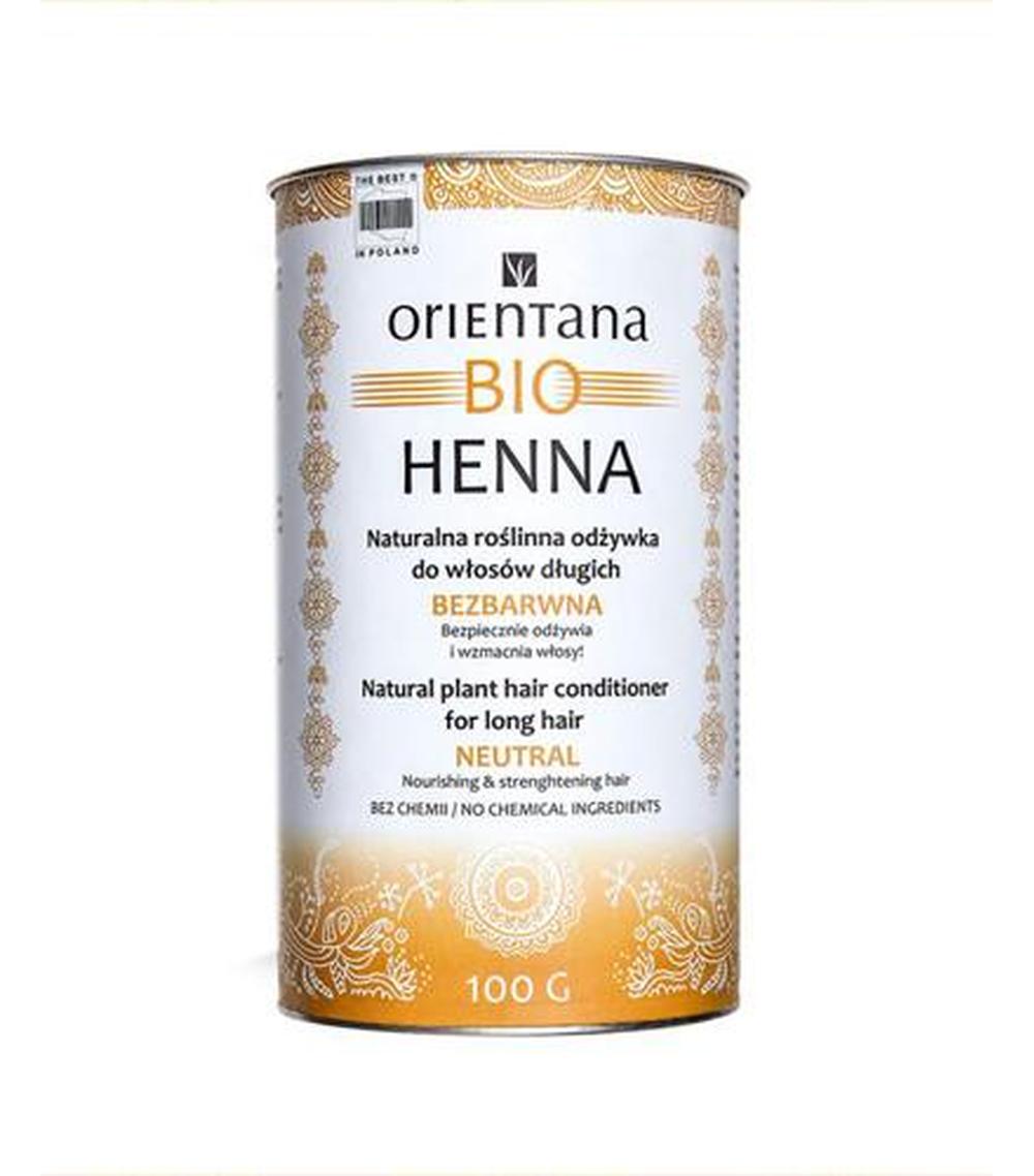 bio henna bezbarwna odżywka do włosów długich orientana