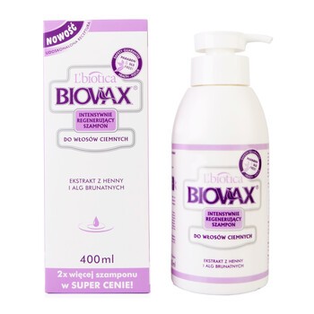 biovax szampon do włosów ciemnych 400 ml