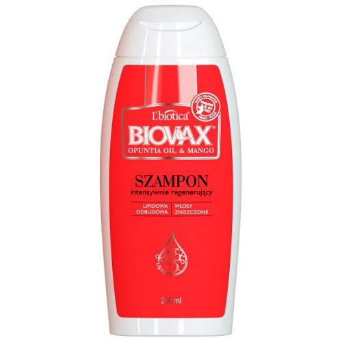 biovax szampon do włosów intensywnie regenerujący opuncja i mango 200ml