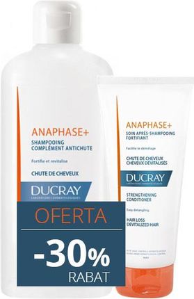 ducray anaphase szampon przeciw wypadaniu włosów 400ml anaphase odżywka 200ml