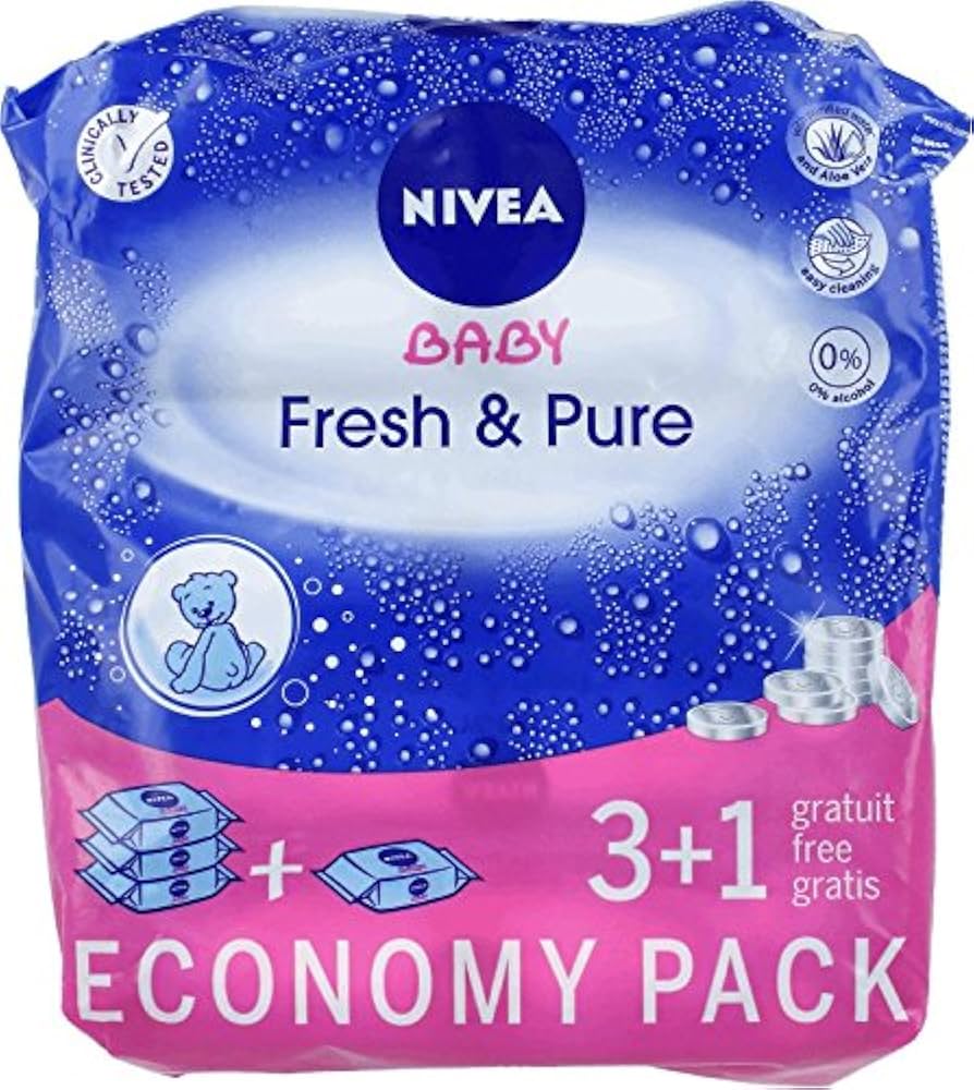 nivea baby chusteczki nawilżane fresh & pure 5 1