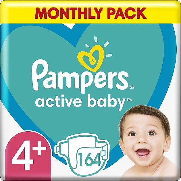 pampers active baby 4 132 szt