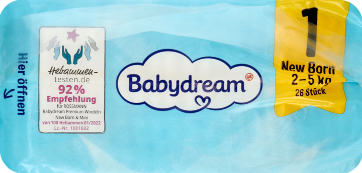 babydream pieluszki dla dzieci new born