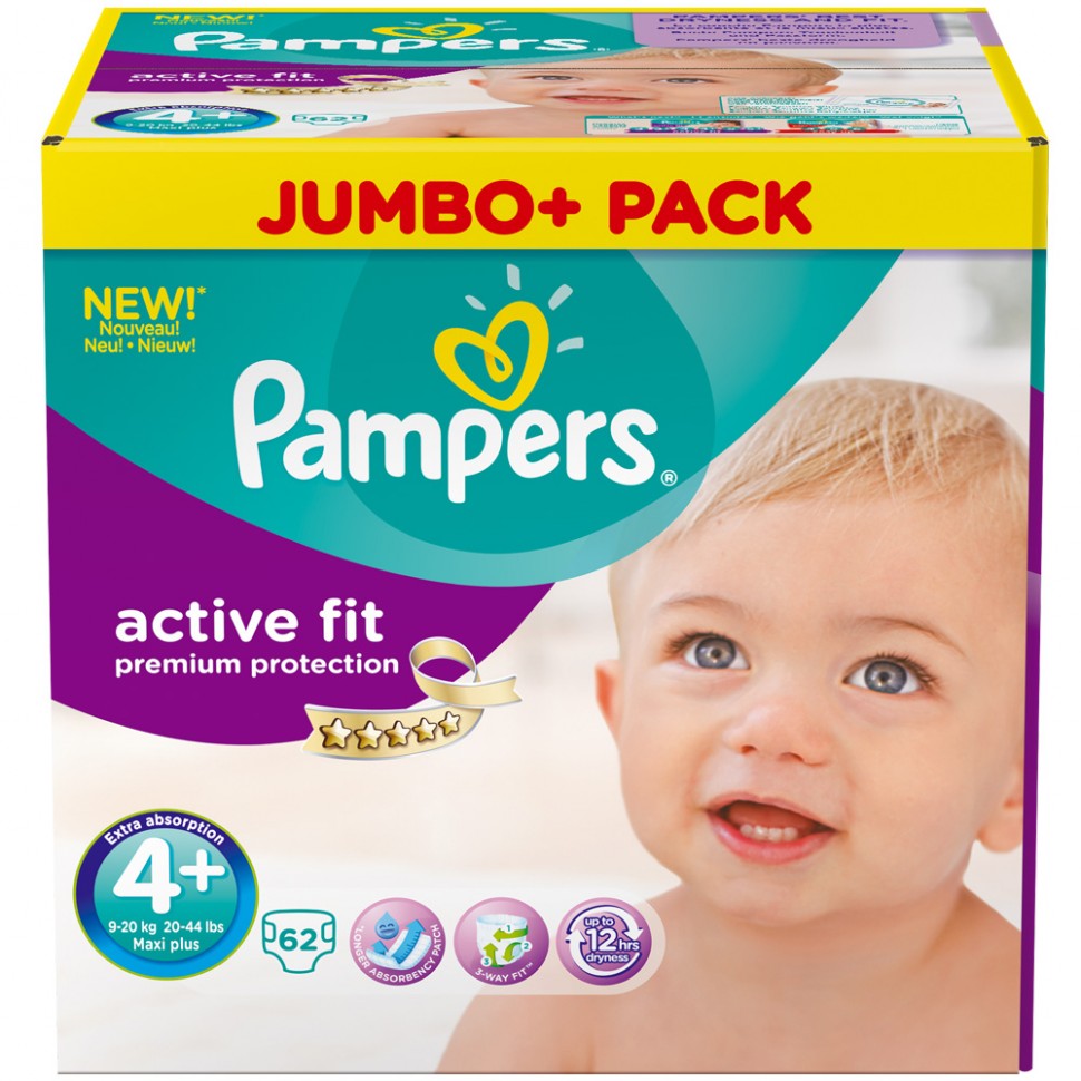 pampers new active 4+