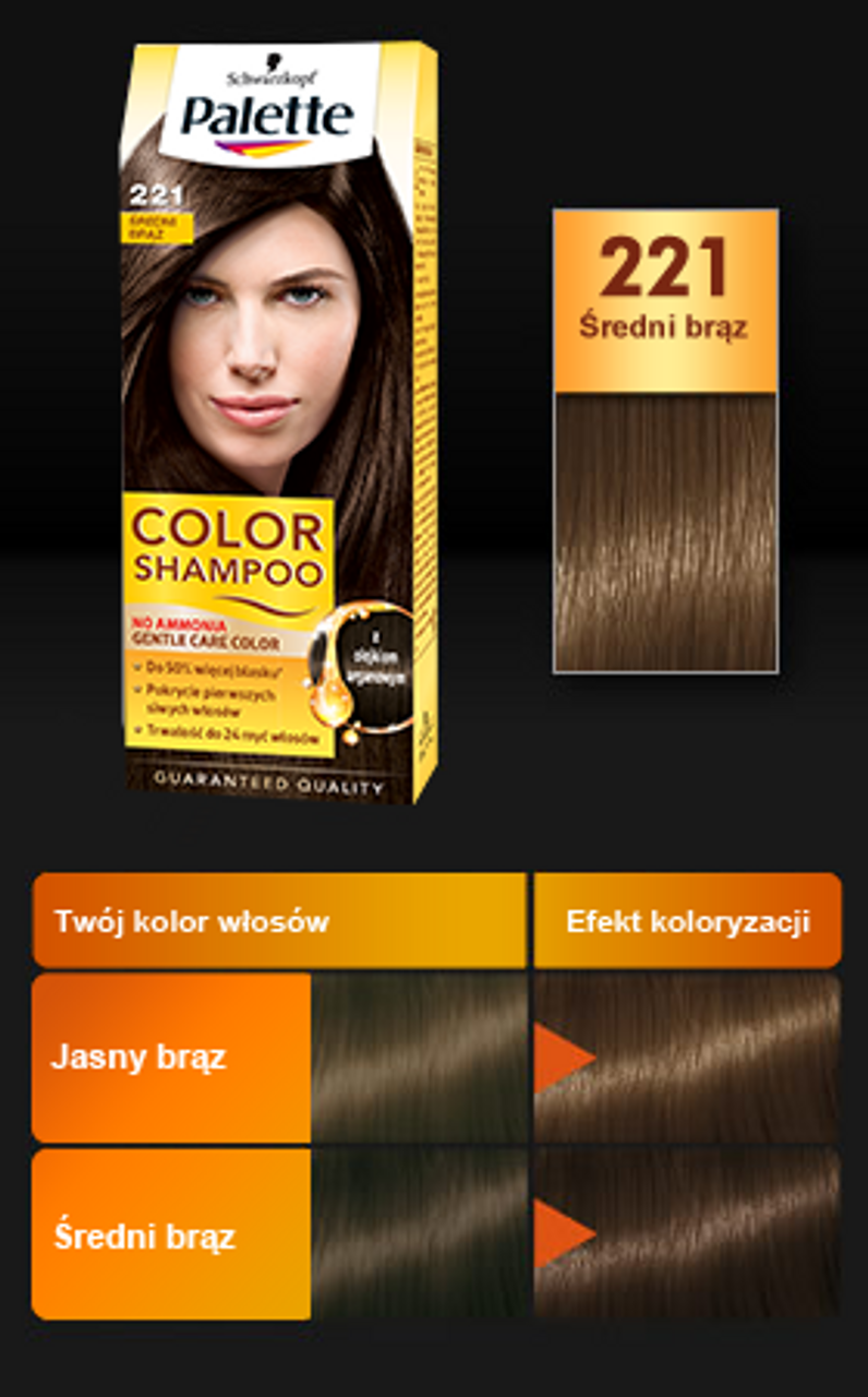 palette szampon średni blond