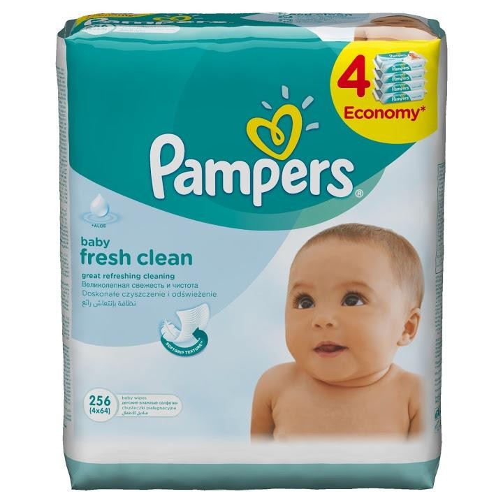 pampers fresh clean 4x64