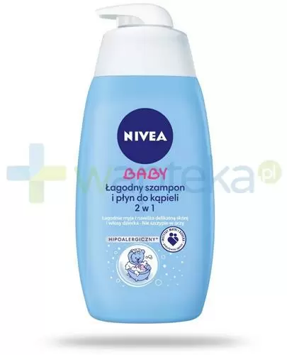 nivea baby 2w1 szampon i płyn do kąpieli 500 ml