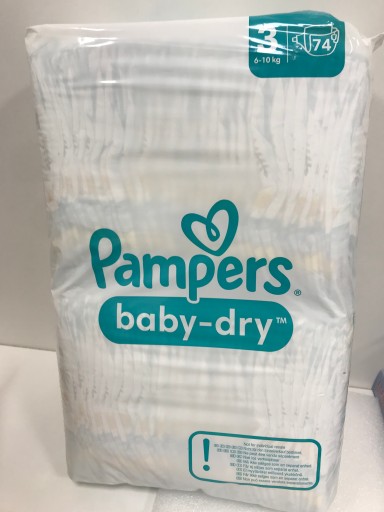 pampers baby dry 3 74 szt