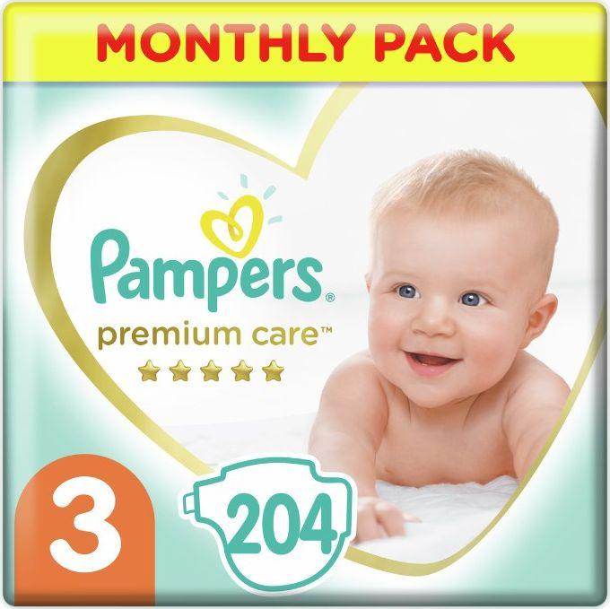 pampers pieluchy premium care 3 204