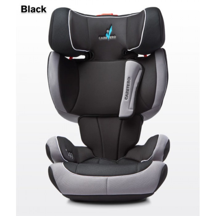 caretero fotelik samochodowy huggi isofix 15-36 kg black