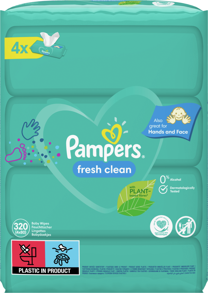 pampers fresh clean chusteczki 4