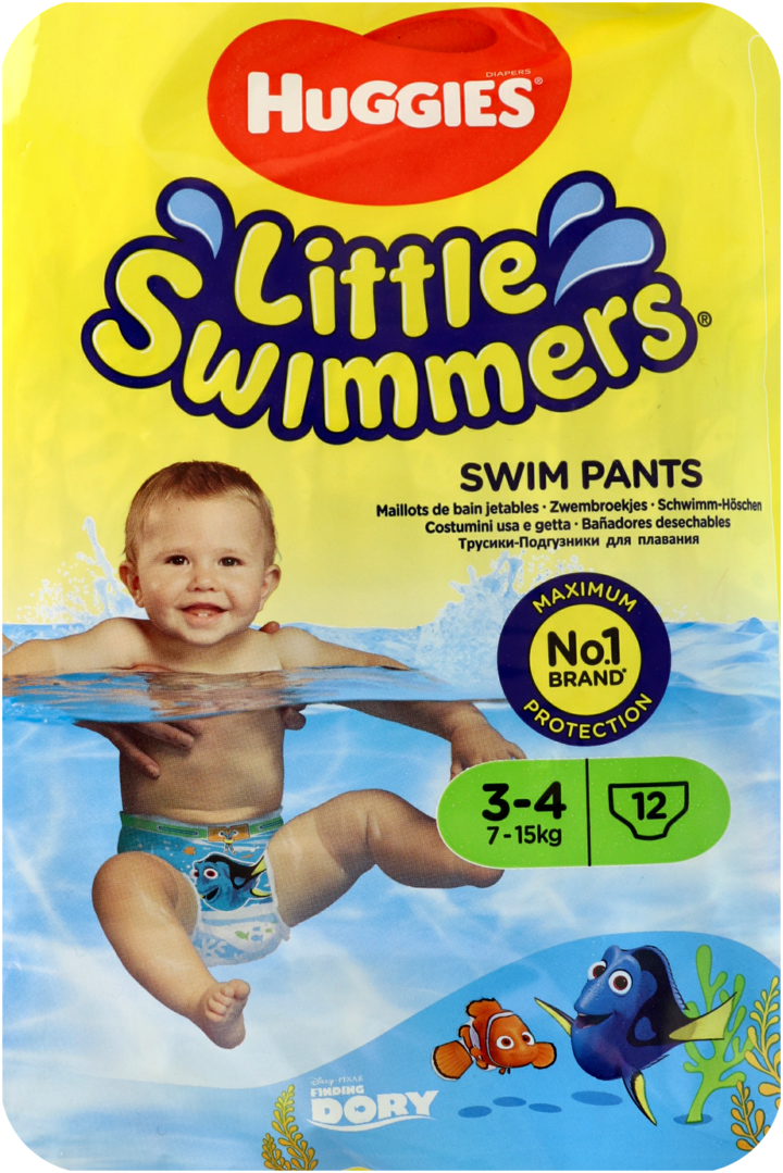 majteczki do pływania huggies little swimmers rozmiar 3-4