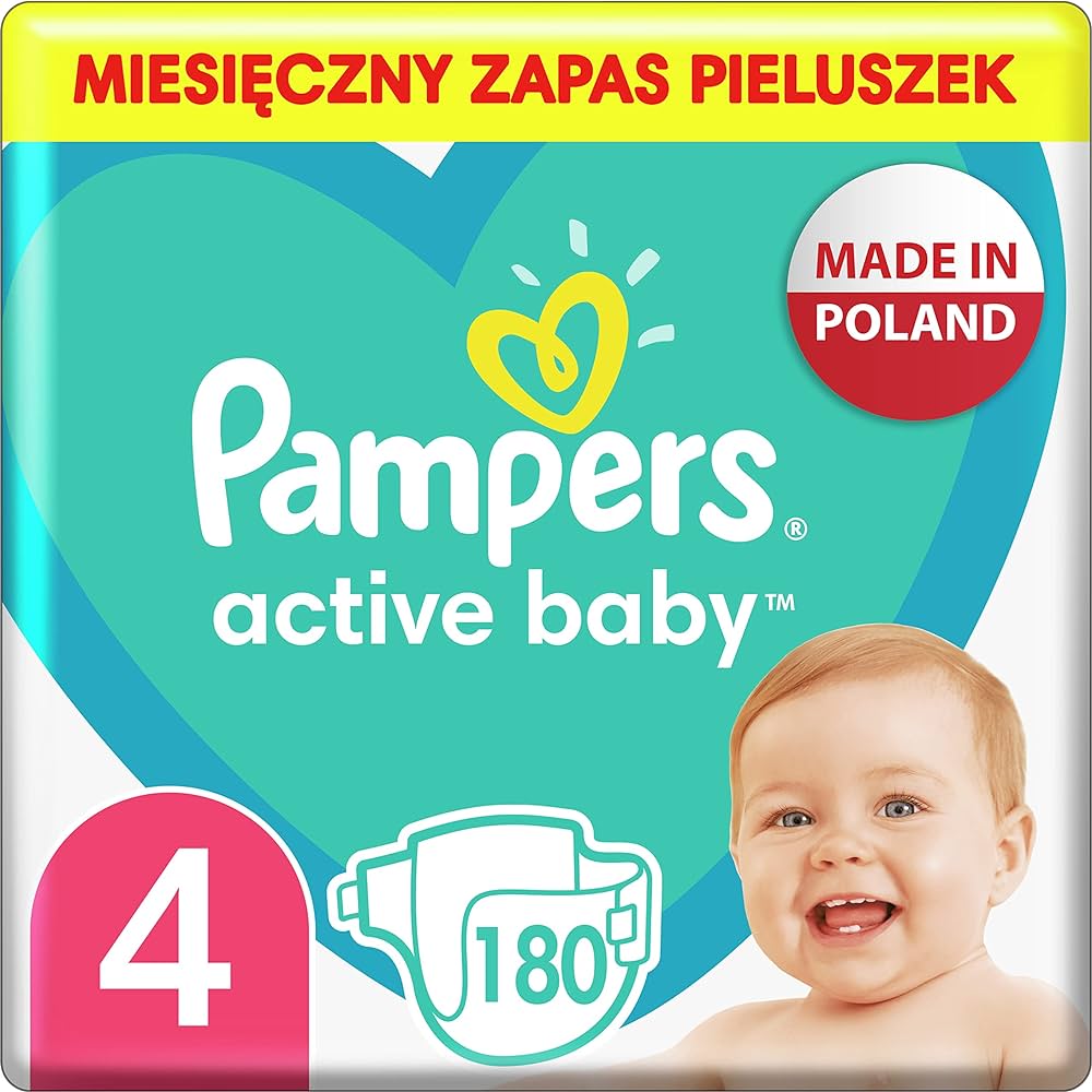 cena pieluch pampers active baby 4