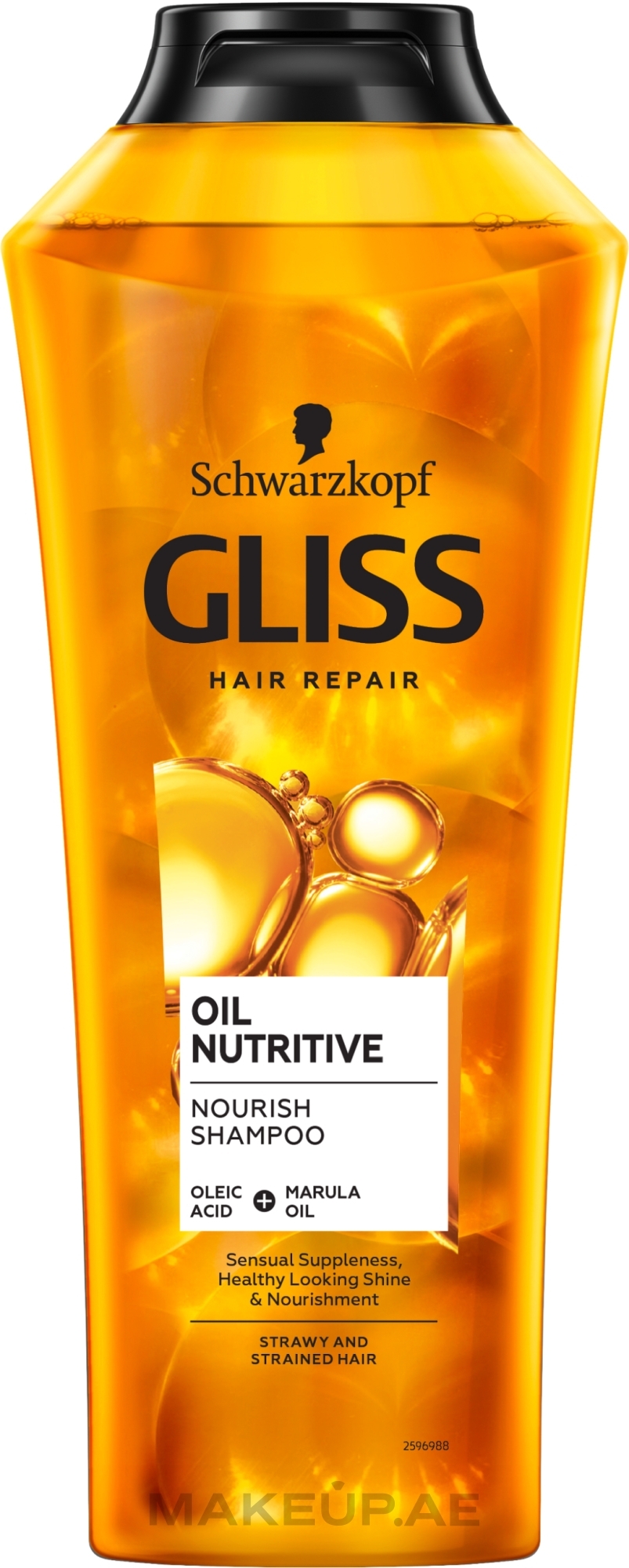 gliss kur hair repair szampon 250ml oil nutritive