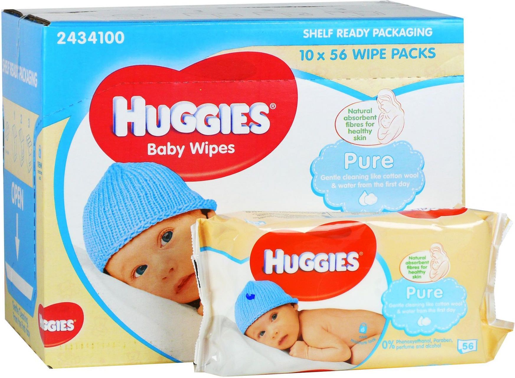 chusteczki huggies nawilzane pure cena