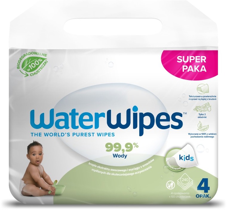 chusteczki nawilżane wodą water wipes eco & more