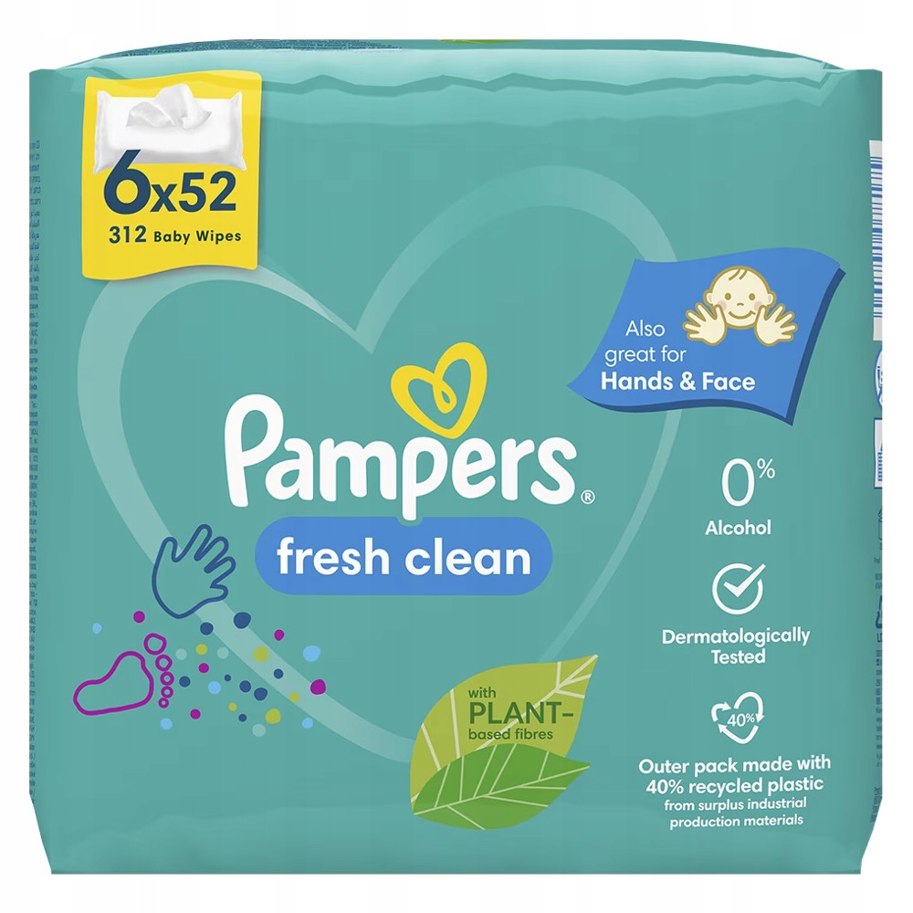 chusteczki pampers 6x