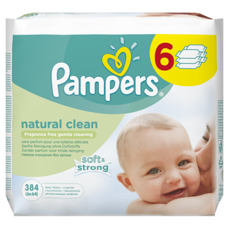 chusteczki pampers 6x64 fresh clean