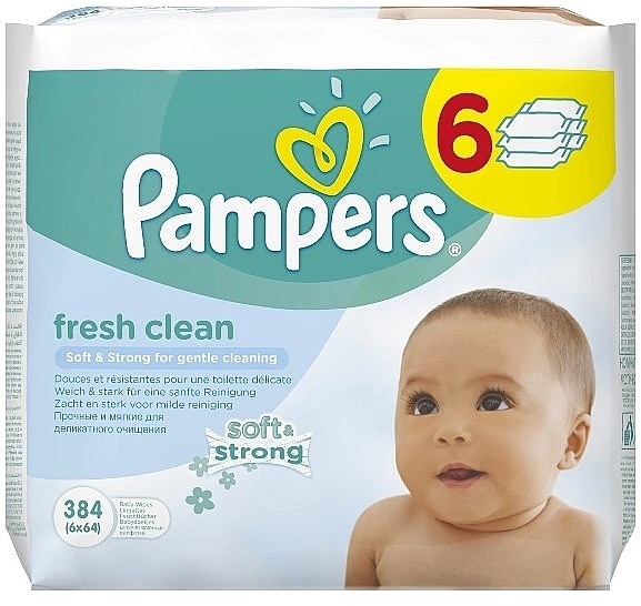 chusteczki pampers 6x64