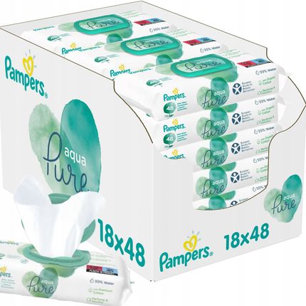 chusteczki pampers aqua pure 18x