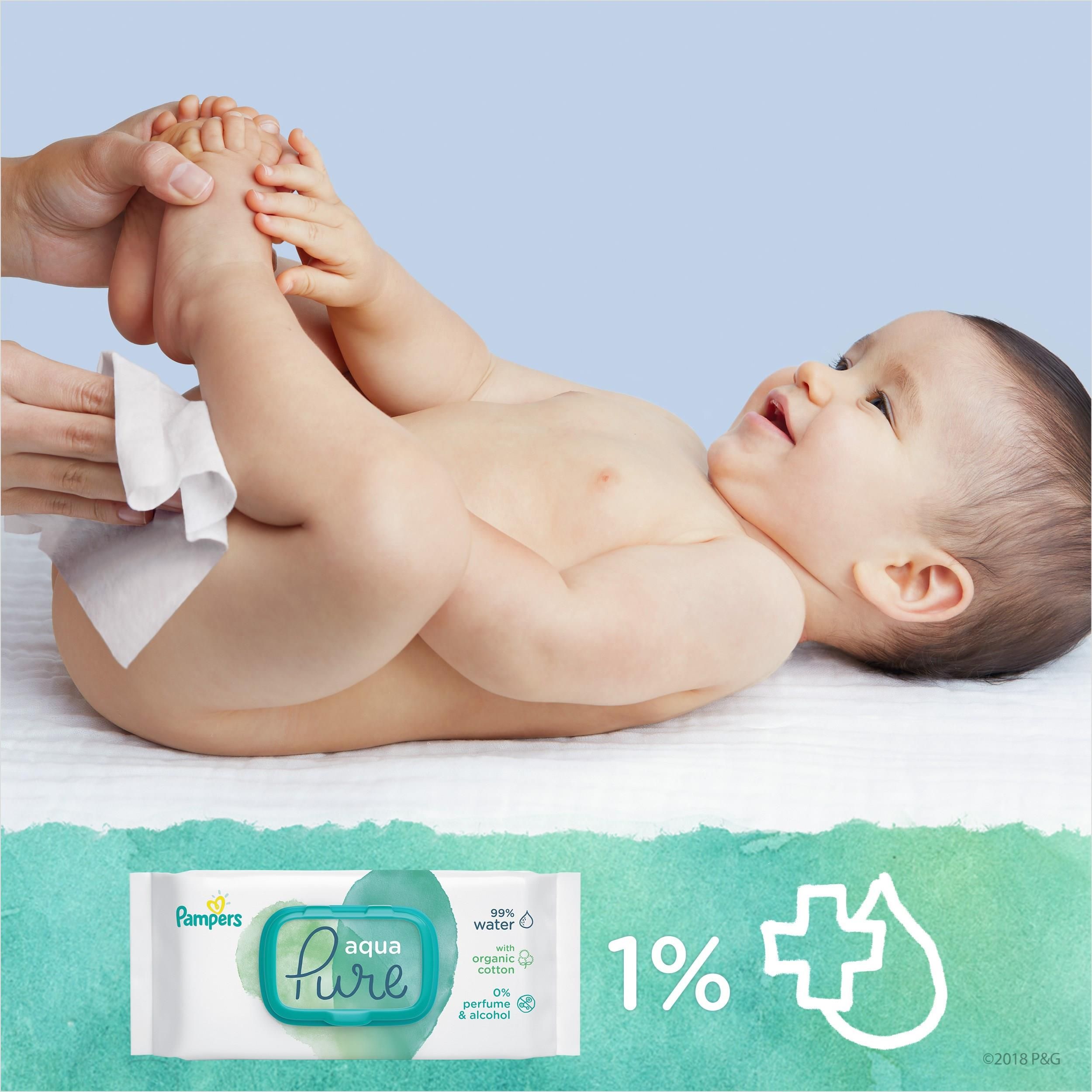 chusteczki pampers aqua pure ceneo