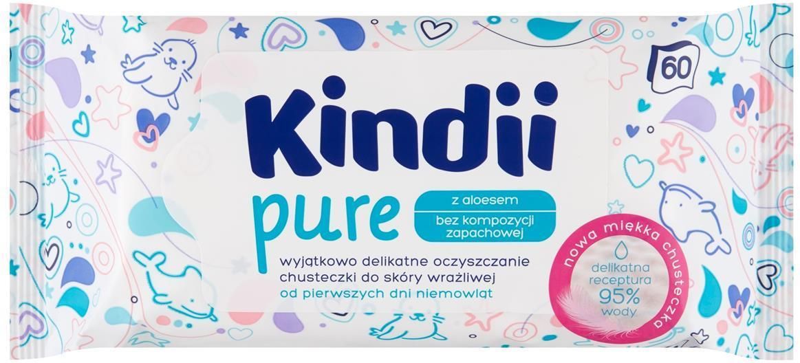 cleanic kindii pure chusteczki nawilżane dla noworodków i niemowląt