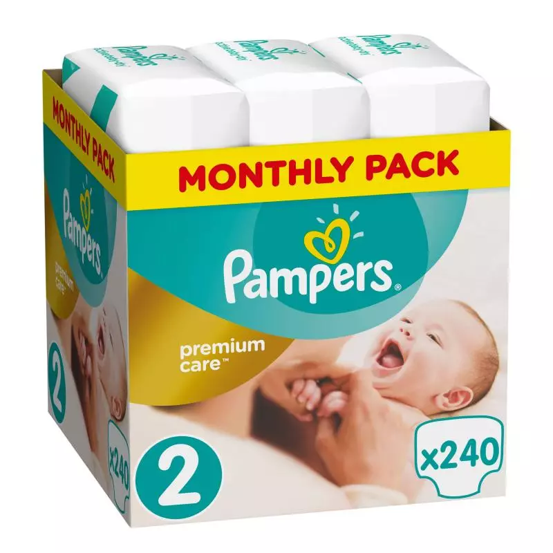 pampers premium care pieluchy 2 new baby 3-6 kg