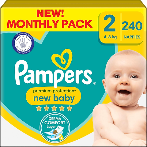 pampers new baby 2 premium protection